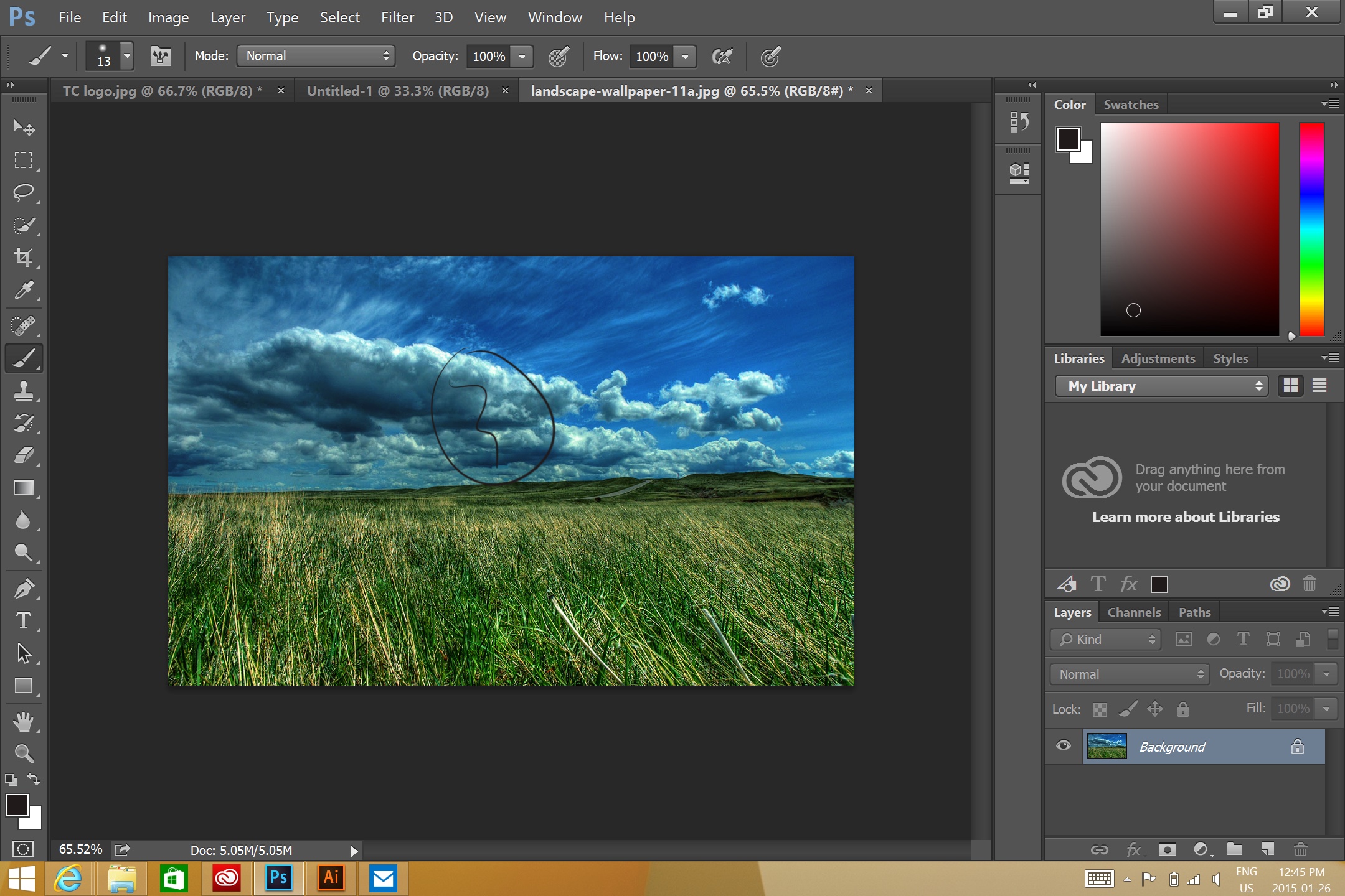 Adobe Photoshop CC 2014 for Windows Workspace (2014)